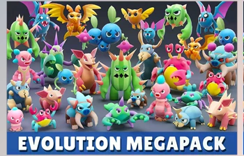 Download Unity 3D-Models Cartoon Characters - <span class='badge badge-warning'>Mega</span> <span class='badge badge-warning'>Pack</span> v1.0