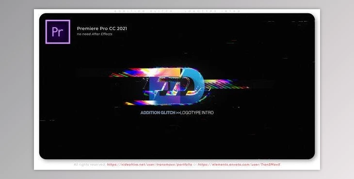 Download Addition Glitch - Logotype Intro (Videohive 52205907)