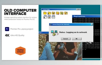 Download Old Computer Dial Up <span class='badge badge-warning'>Interface</span> 4K (Videohive 52201785) - PR Project