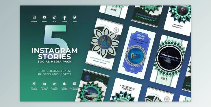 Download Instagram Health Lifestyle Fitness Meditation Vertical Stories MOGRT Premiere Pro (Videohive 52182693)