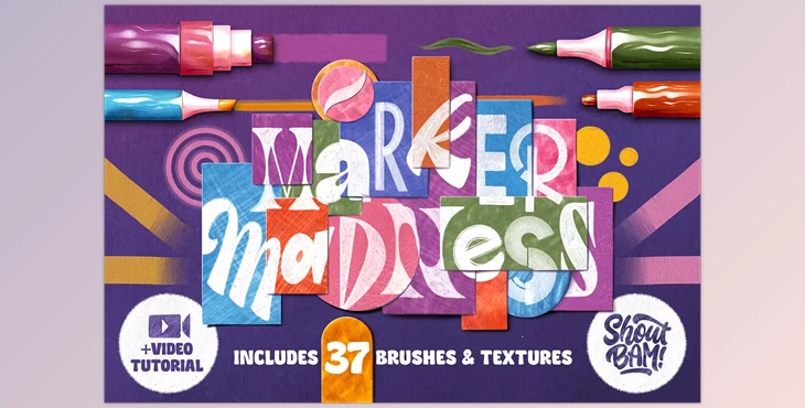 Download Marker Madness Procreate Brush Set Creative Market – 42244381