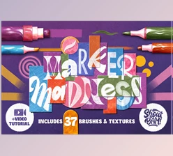 Download Marker Madness Procreate Brush Set Creative Market – 42244381