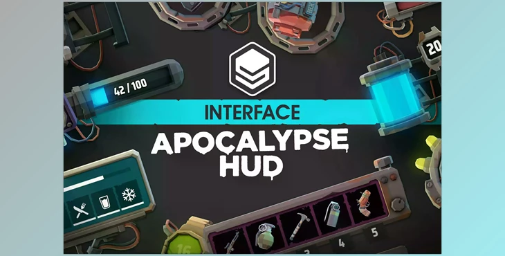 Download Unity 2D Apocalypse HUD - Synty INTERFACE - GUI v1.0.1