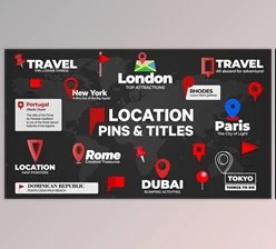 Download Location Pins and Text (Videohive 52412541) - AE Project