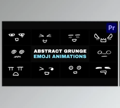 Download Abstract Grunge Scribble Emoji Animations | Premiere Pro MOGRT (Videohive 52279664)