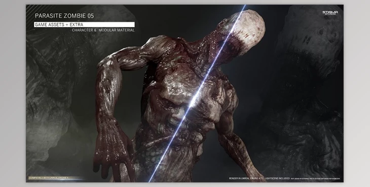 Download Unreal Engine - Parasite Zombie 05 (Engine Version 5.3)