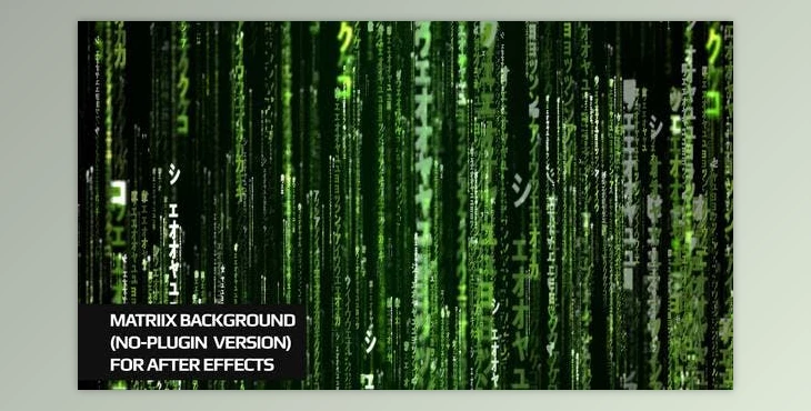Download Matrix Background For Ae No Plugin (Videohive 52784005)
