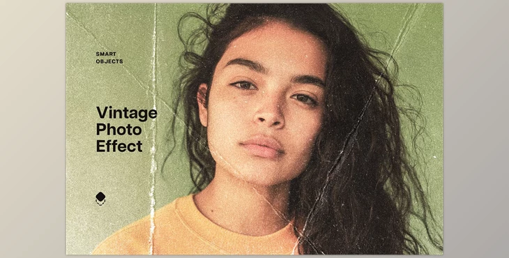Download Vintage Crumpled Paper Photo Effect - 244564577