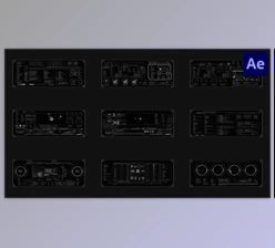 Download Hud Large Screens for After Effects (Videohive 52680718) - AE Project