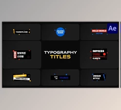 Download Typography Titles for After Effects (Videohive 52681003) - AE Project