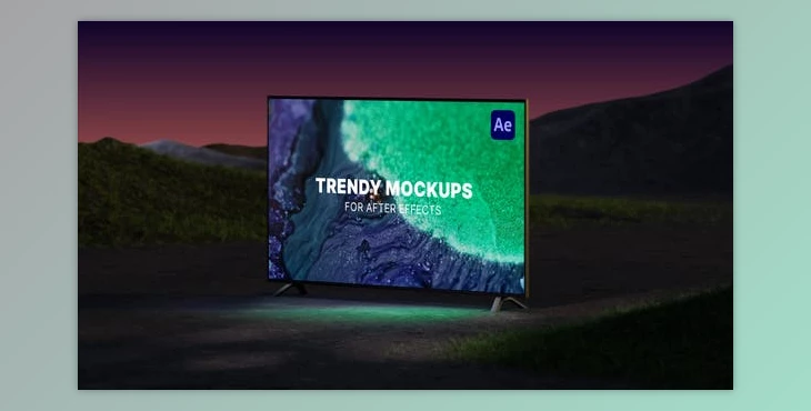 Download Abstract Nature TV Mockups (Videohive 52736032) - AE Project
