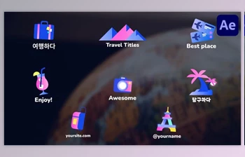 Download Travel Icons And <span class='badge badge-warning'>Titles</span> for After Effects (<span class='badge badge-warning'>Videohive</span> 52699034) - AE Project