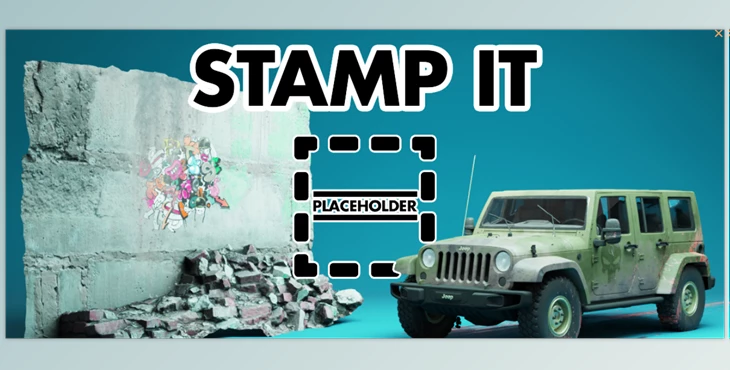 Blender - Download Stamp It! v1.2.1 - No Shrinkwrap & Extra Geometry for Blender 4.2