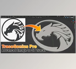 Blender Market - Download Tracegenius Pro v3.2 – Advanced 2D Image To 3D Tracer