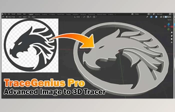 Blender Market - Download Tracegenius Pro v3.2 – Advanced 2D Image To <span class='badge badge-warning'>3D</span> Tracer