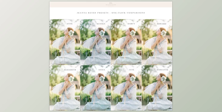 Download Jeanna Hayes Light and Airy Presets