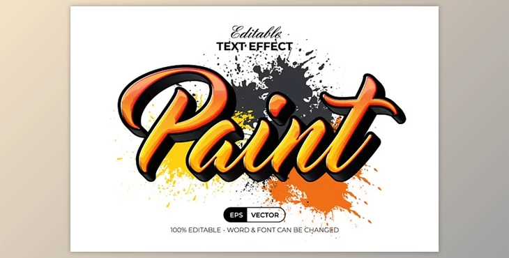 Download Paint Text Effect Graffiti Style - 260616409