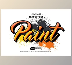 Download Paint Text Effect Graffiti Style - 260616409