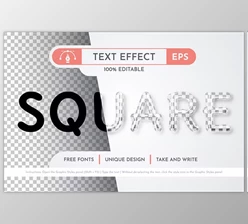 Download Checkered Glass Editable Text Effect - 196281122