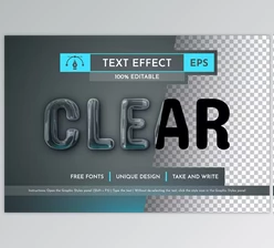 Download Clear Editable Text Effect - 196280193
