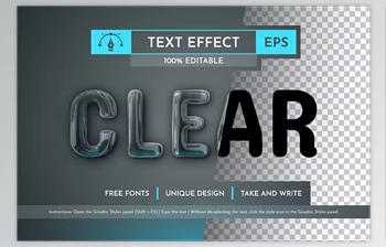 Download Clear Editable Text <span class='badge badge-warning'>Effect</span> - 196280193