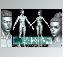 Download Artstation – Fantasy Female and Male Body