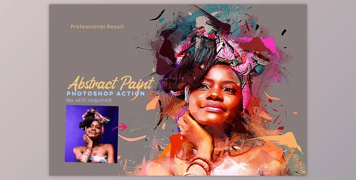 Download Abstract Paint Photoshop Action - 279157943