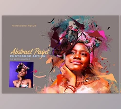 Download Abstract Paint Photoshop Action - 279157943