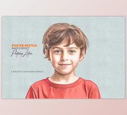 Download Poster Sketch Photoshop Action - 279211910