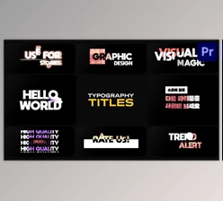 Download Typography Titles for Premiere Pro (Videohive 52531361)