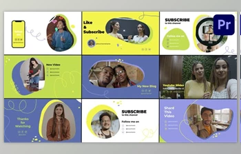 Download Youtube Slides | <span class='badge badge-warning'>Premiere</span> <span class='badge badge-warning'>Pro</span> MOGRT (Videohive 52531872)