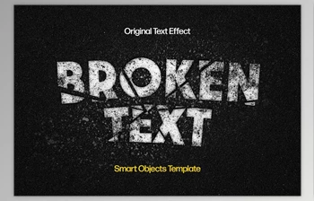 Download Smashed Broken Text <span class='badge badge-warning'>Effect</span> - 278615824