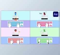 Download Keyboard Login Explainer for After Effects (Videohive 52566063) - AE Project