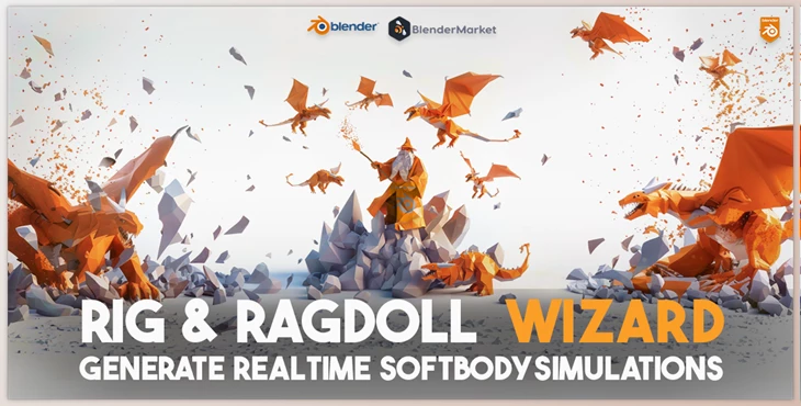 Download Blender Market - Auto Rig & Ragdoll Wizard v1.0.1 for Blender 4.1