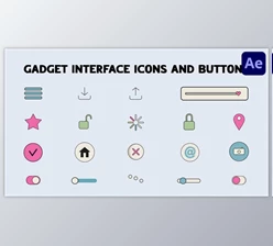Download Gadget Interface Icons And Buttons for After Effects (Videohive 52508588) - AE Project