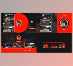 Download Youtube End Screens Pack V3 (Videohive 52592385)