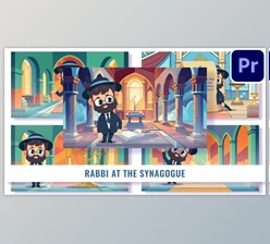 Download 5 Concepts Flat Character Rabbi MOGRTs For Premiere Pro (Videohive 52590898)