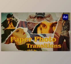 Download Paper Photo Transitions (Videohive 52947508) - AE Project