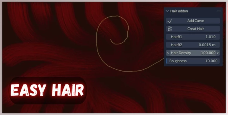 Download Blender Market - Easy Hair 2.0