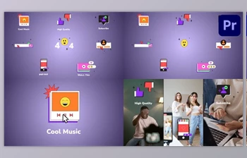 Download Internet Browser <span class='badge badge-warning'>Interface</span> Icons And Titles for Premiere Pro (Videohive 52634453)