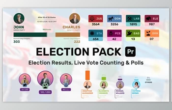 Download Election <span class='badge badge-warning'>Pack</span> - Results, Live Counting, Poll, Survey (<span class='badge badge-warning'>Videohive</span> 52600712)
