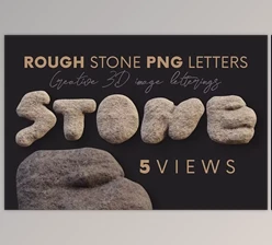 Download Rough Stone – 3D Lettering Creativemarket – 5287804