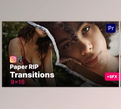 Download Ripped Paper Transitions |9×16| MOGRT (Videohive 52846127)