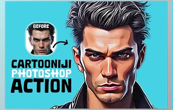 Download CartooNiji Photoshop <span class='badge badge-warning'>Action</span> - 279912979