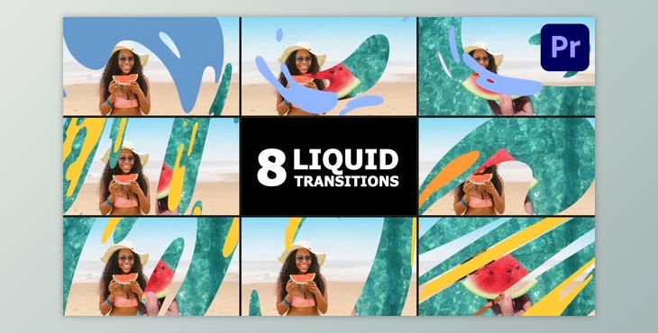 Download Liquid Transitions | Premiere Pro MOGRT (Videohive 52661567)