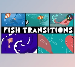 Download Fish Transitions | DaVinci Resolve (Videohive 52681574)