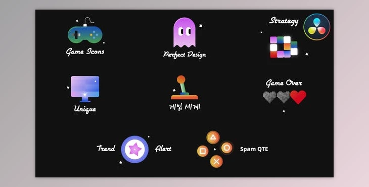 Download Games Icons And Titles | DaVinci Resolve (Videohive 52681558)