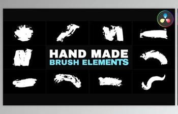 Download Hand <span class='badge badge-warning'>Made</span> Brush Elements | DaVinci Resolve (Videohive 52660018)