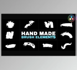 Download Hand Made Brush Elements | DaVinci Resolve (Videohive 52660018)