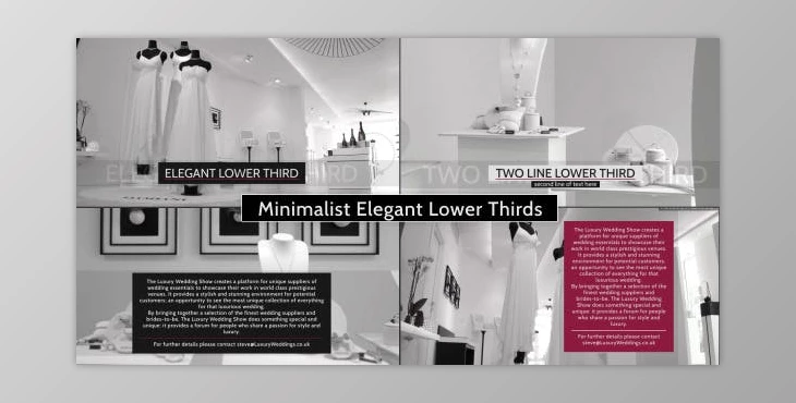 Download Minimalist Elegant – Lower Thirds Package (Videohive 4972938) - AE Project